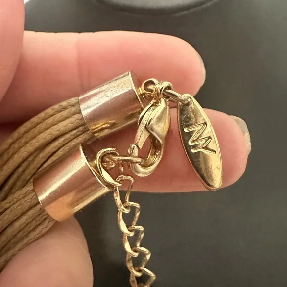 NY & Company Multi-Strand Layered Cord Necklace – Gold Tone - Picture 3 of 5